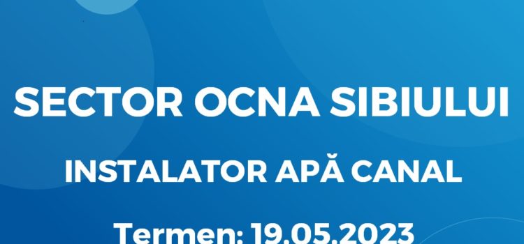 Instalator Apă Canal