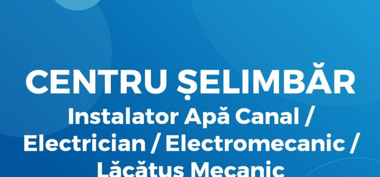 Instalator Apă Canal / Electrician / Electromecanic / Lăcătuș Mecanic