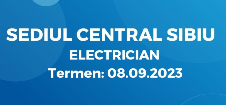 Electrician (31.08.2023)
