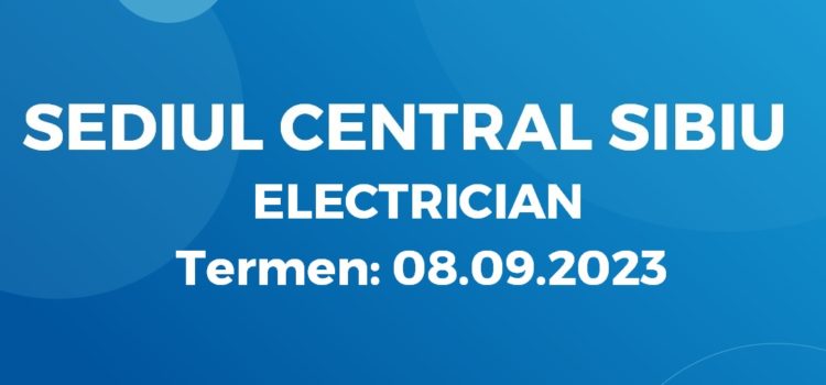 ELECTRICIAN (31.08.2023)