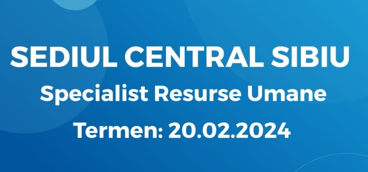 Specialist Resurse Umane (08.02.2024)