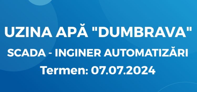 Inginer în domeniul automatizări / electromecanic / electrotehnic (27.06.2024)