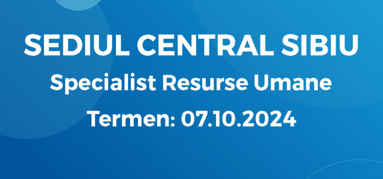 Specialist Resurse Umane (30.09.2024)