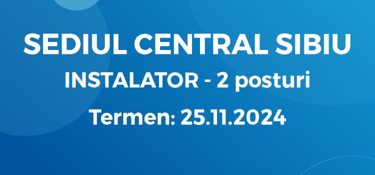 Instalator (15.11.2024)
