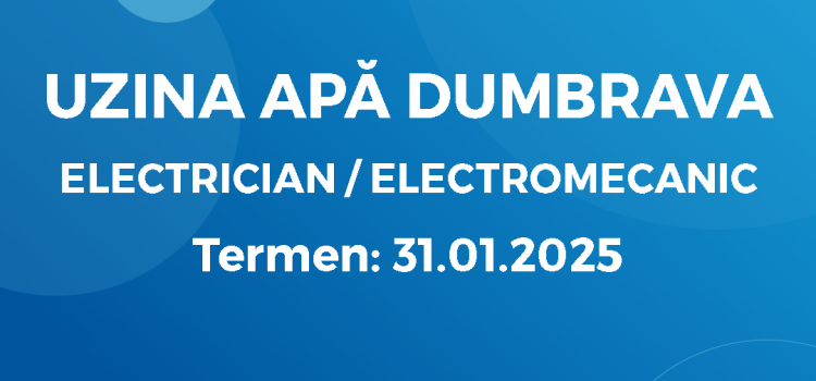 Electrician / Electromecanic (17.01.25)
