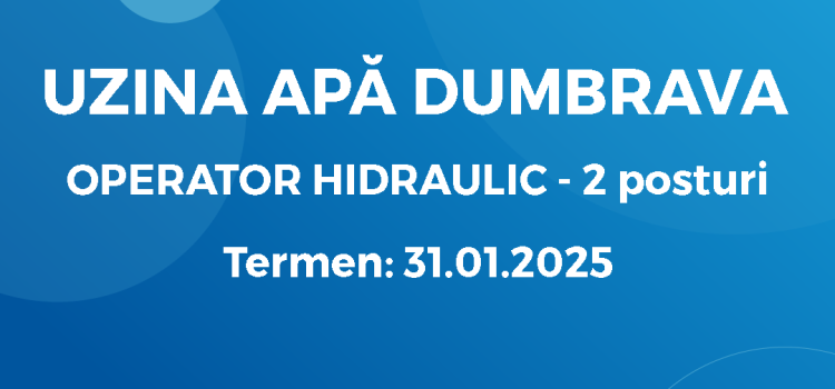 Operator Hidraulic (17.01.2025)