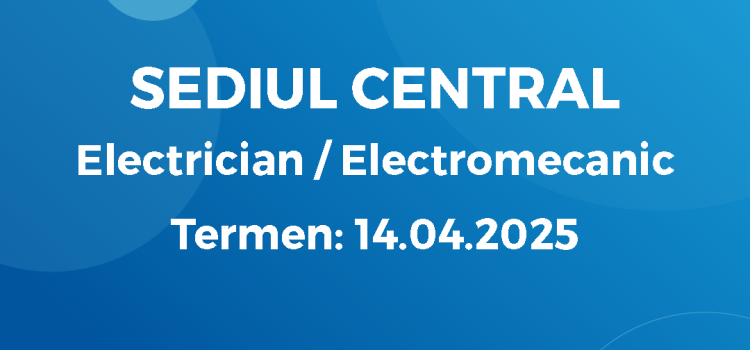 Electrician / Electromecanic (01.04.2024)