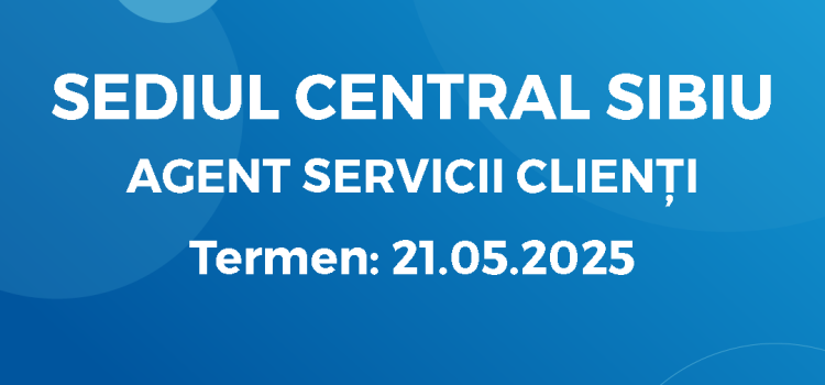 Agent servicii clienți (08.05.2025)