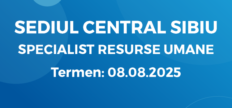 Specialist Resurse Umane (15.07.2025)