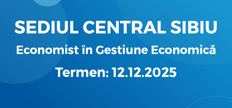 Economist în Gestiune Economică (02.12.25) Economist în Gestiune Economică (02.12.25)
