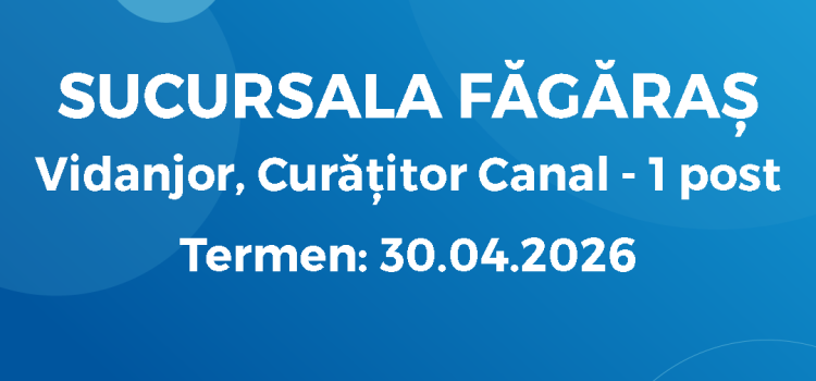 Vidanjor – Curățitor Canal (17.04.26)