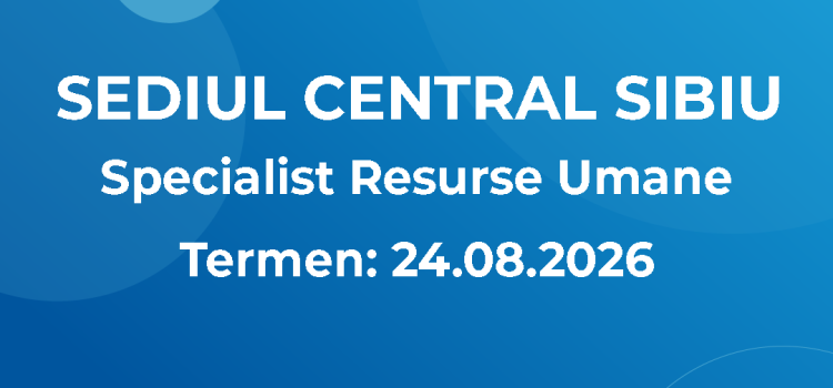 Specialist Resurse Umane (12.08.2026)