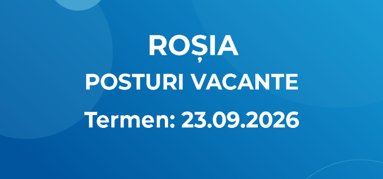 Posturi Vacante Roșia (11.09.2026) Posturi Vacante Roșia (11.09.2026)